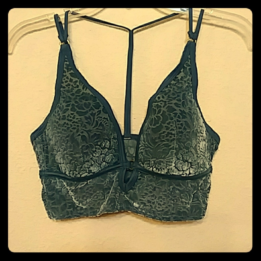 PINK Victoria's Secret velour patterned bralette